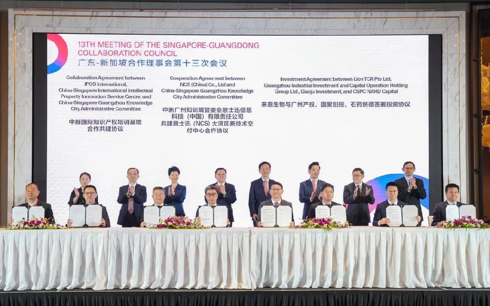 中新国际知识产权培训基地合作共建协议在粤新理事会第十三次会议成功签约！